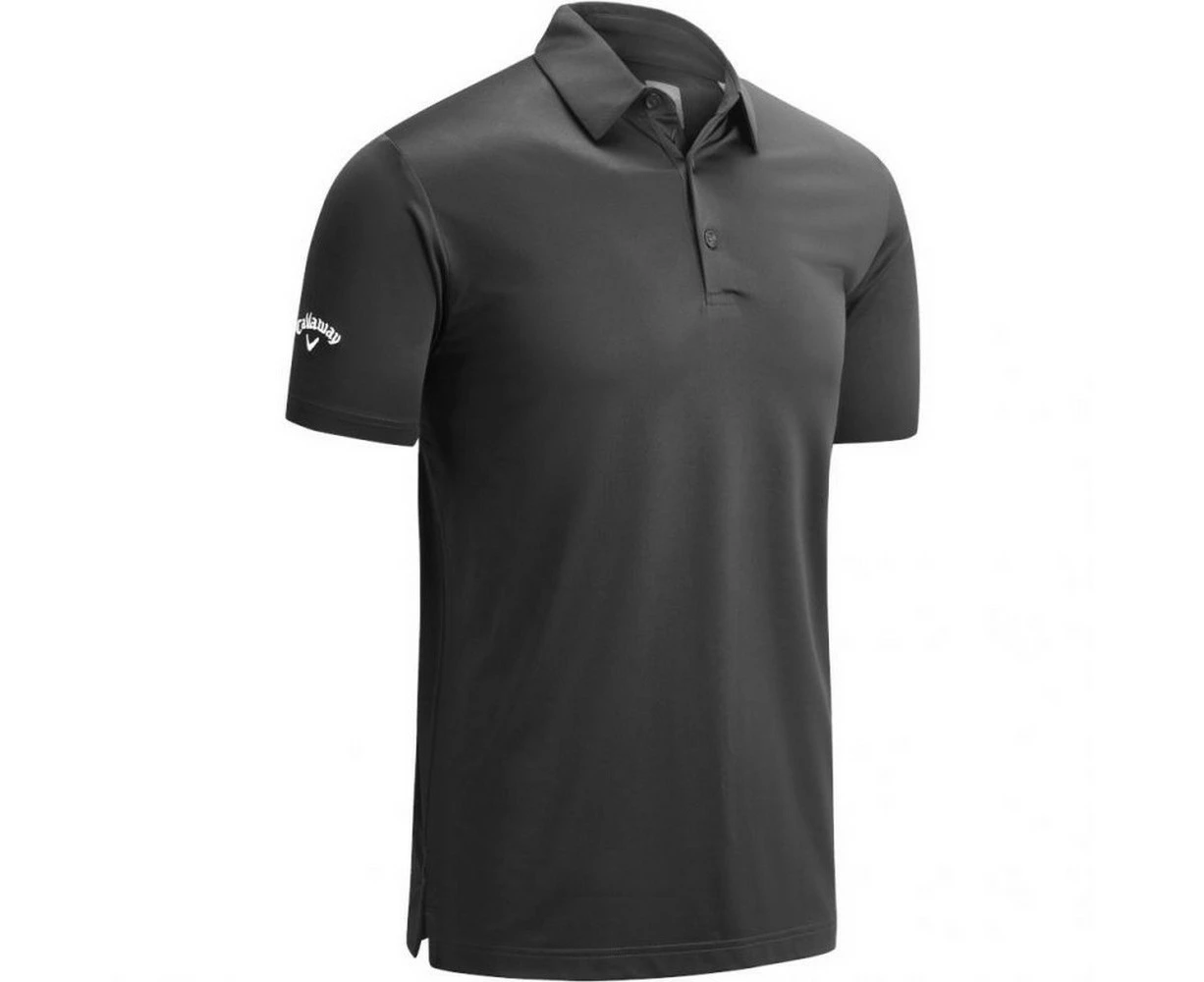 Callaway Mens Swing Tech Solid Colour Polo Shirt (Asphalt Grey) - RW7679