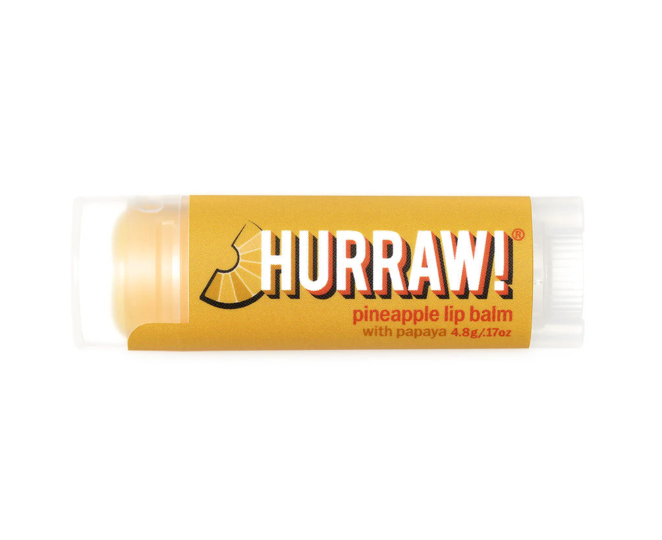 Hurraw! Organic Lip Balm Papaya Pineapple 4.8g