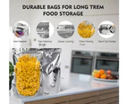Vivva 500pcs Aluminum Foil Mylar Food Packaging Zip Seal Bags Stand Up Pouches Bags