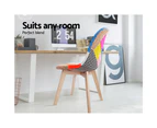 Artiss Retro Replica DSW Dining Chairs Cafe Chair Kitchen Fabric x2