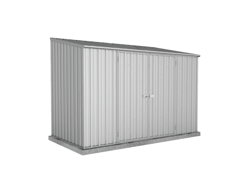 Absco Sheds 3.00mW x 1.52mD x 2.08mH Zincalume Economy Garden Shed - Double Door