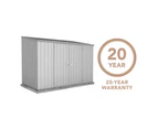 Absco Sheds 3.00mW x 1.52mD x 2.08mH Zincalume Economy Garden Shed - Double Door