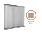 Absco Sheds 3.00mW x 1.52mD x 2.08mH Zincalume Economy Garden Shed - Double Door