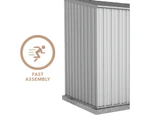 Absco Sheds 3.00mW x 1.52mD x 2.08mH Zincalume Economy Garden Shed - Double Door