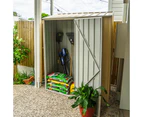 Absco Sheds 1.52mW x 0.78mD x 1.95mH Zincalume Economy Garden Shed - Single Door