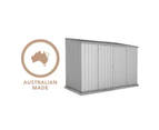 Absco Sheds 3.00mW x 1.52mD x 2.08mH Zincalume Economy Garden Shed - Double Door