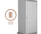 Absco Sheds 1.52mW x 0.78mD x 1.95mH Zincalume Economy Garden Shed - Single Door