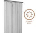 Absco Sheds 1.52mW x 0.78mD x 1.95mH Zincalume Economy Garden Shed - Single Door