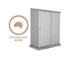 Absco Sheds 1.52mW x 0.78mD x 1.95mH Zincalume Economy Garden Shed - Single Door