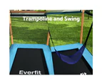 Everfit 6FT Trampoline for Kids w/ Enclosure Safety Net Swing Rectangle Orange