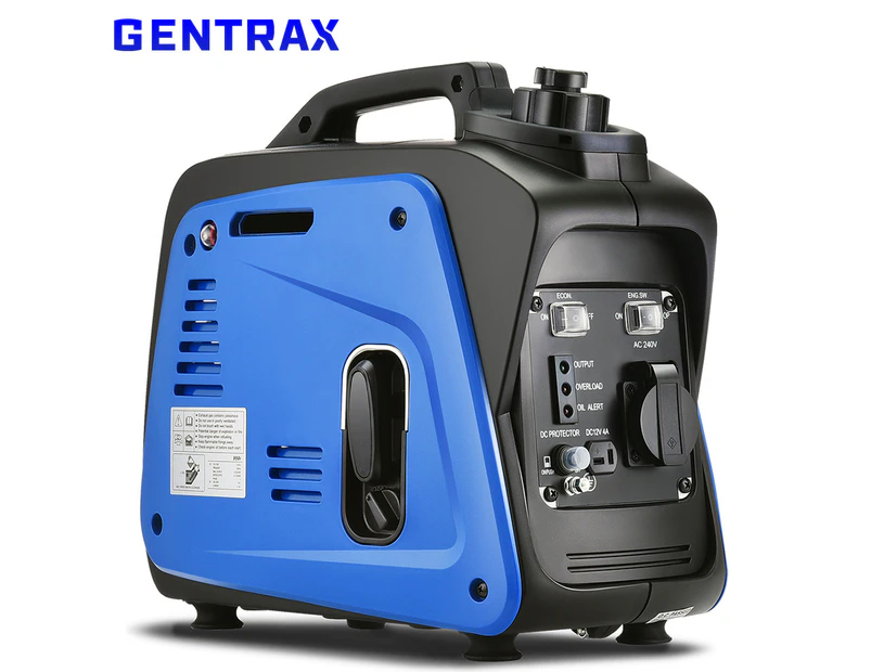 Super Light 8.5KG - GENTRAX GT800 Portable Inverter Generator 800W Pure Sine Petrol Camping RV Silent Quiet Power Petrol Recoil Starter Gasoline Engine