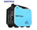 GENTRAX Inverter Generator 2KW Max 1.6KW Rated Pure Sine Portable Camping RV USB Lightweight Compact 3.0L Fuel Tank Super Quiet