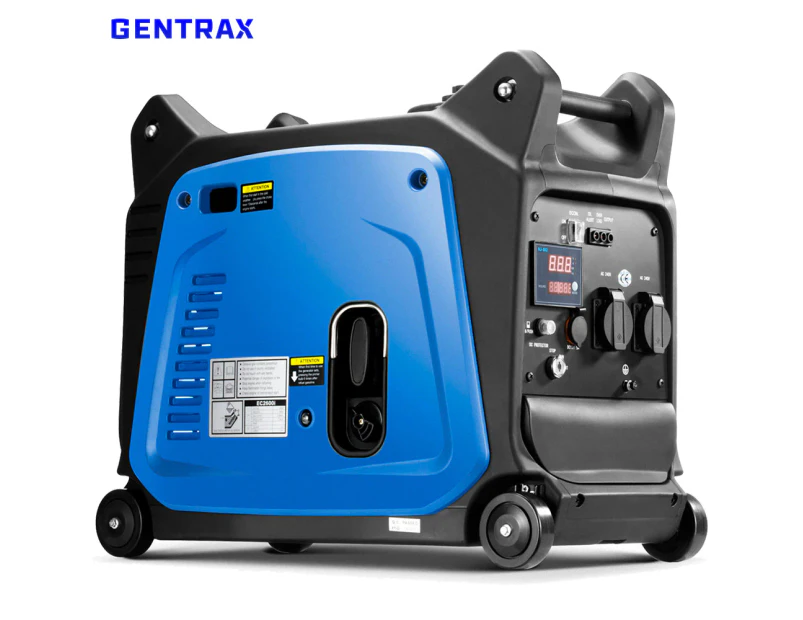 GENTRAX 3.5KW Max 3.2KW Rated Inverter Generator 2 x 240V Outlets