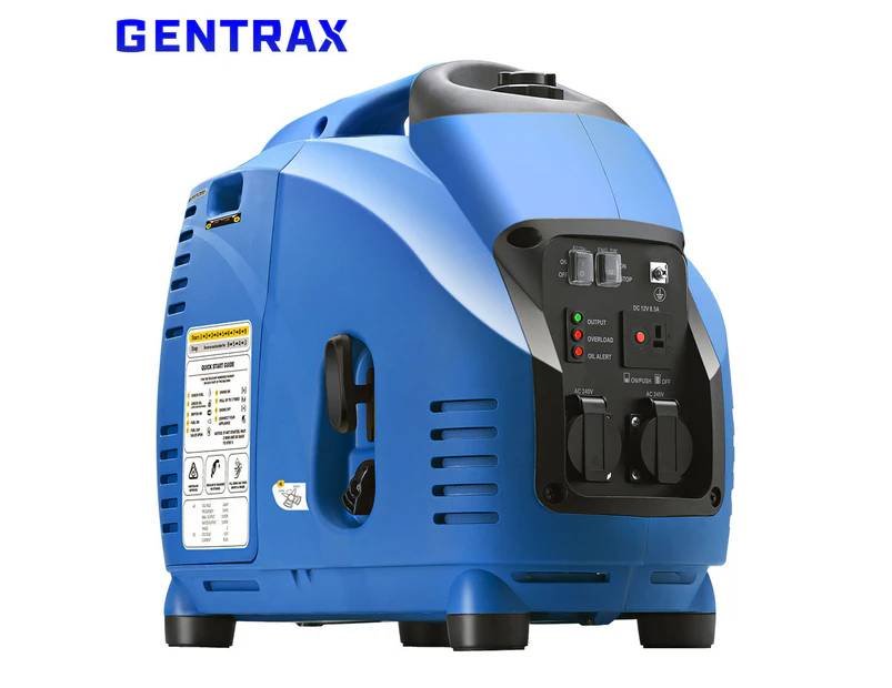 GENTRAX 3.5kW Max 3.0kW Rated Pure Sine Wave Petrol Inverter Camping Generator