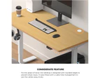 Oikiture 150cm Desk Top Electric Desk Board Computer Table OAK