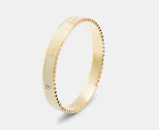 Marc Jacobs The Medallion Large Bangle - Cream/Gold