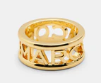 Marc Jacobs Logo Metal Ring - Gold