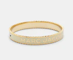 Marc Jacobs The Medallion Large Bangle - Cream/Gold