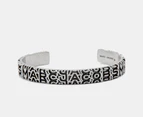 Marc Jacobs The Monogram Engraved Bracelet - Aged Silver