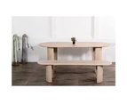 Beaumont Indoor Wooden Dining Table with Bench Seats Setting - Dining Settings -