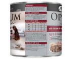 12 x Optimum Light & Healthy Weight Management Adult Wet Dog Food Chicken & Rice 680g