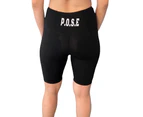 P.O.S.E Booty Contouring Bike Gym Shorts - Black