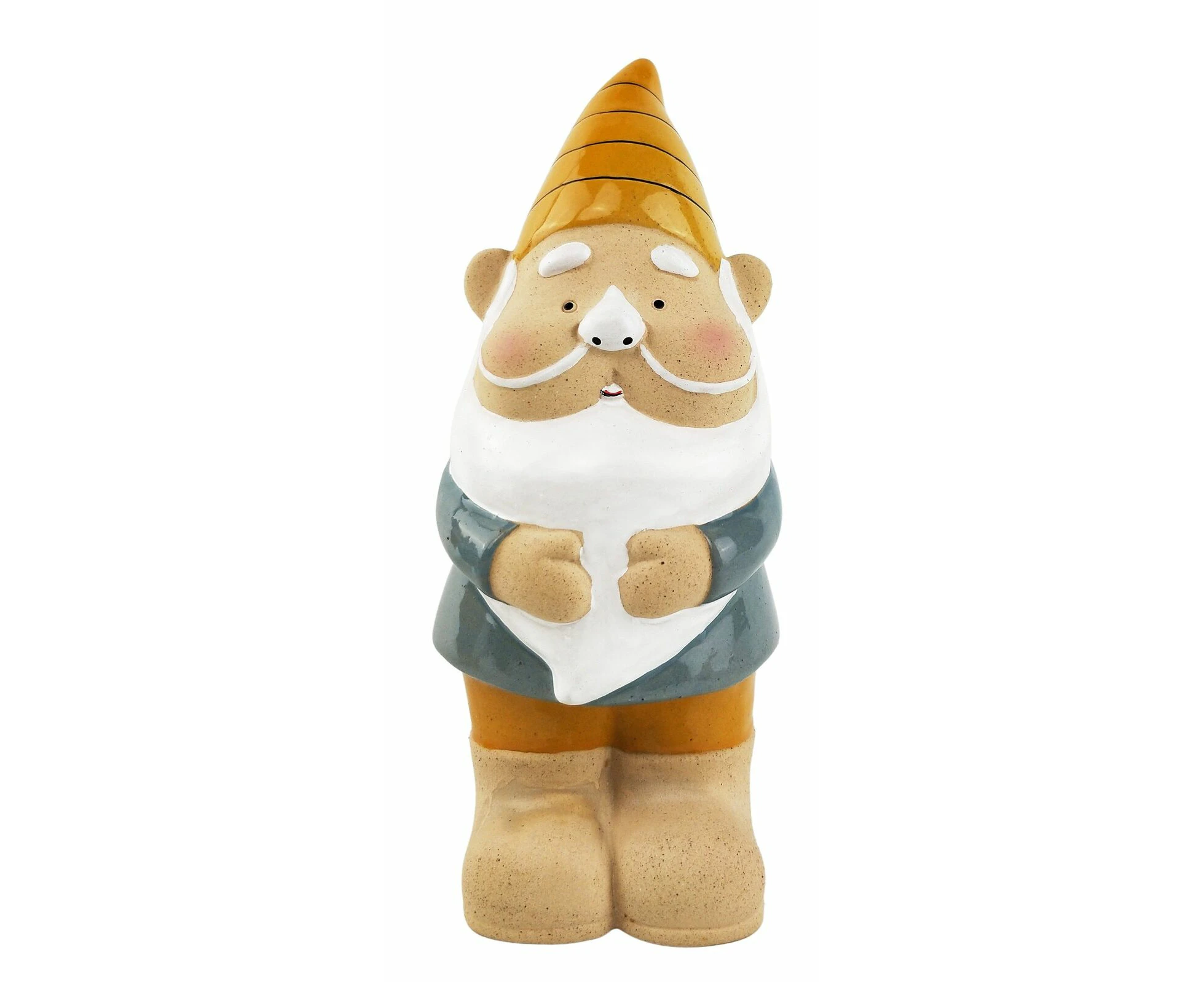 Garden Gnome Statue Yellow Hat 24cm by Urban Products UG136218 - Multi-colour