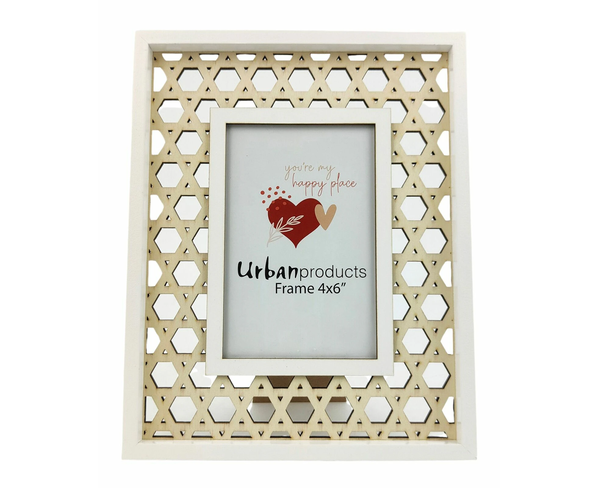 Photo Frame Romie Natural 4x6 by Urban Products UH144361 - Multi-colour