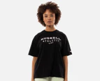 Russell Athletic Women's Elements Oversized Tee / T-Shirt / Tshirt - Black