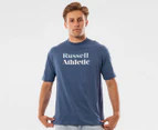 Russell Athletic Men's San Serif Tee / T-Shirt / Tshirt - Seal