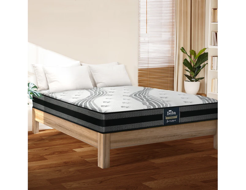 Bedra Queen Mattress Breathable Luxury Bed Bonnell Spring Foam Medium 18cm