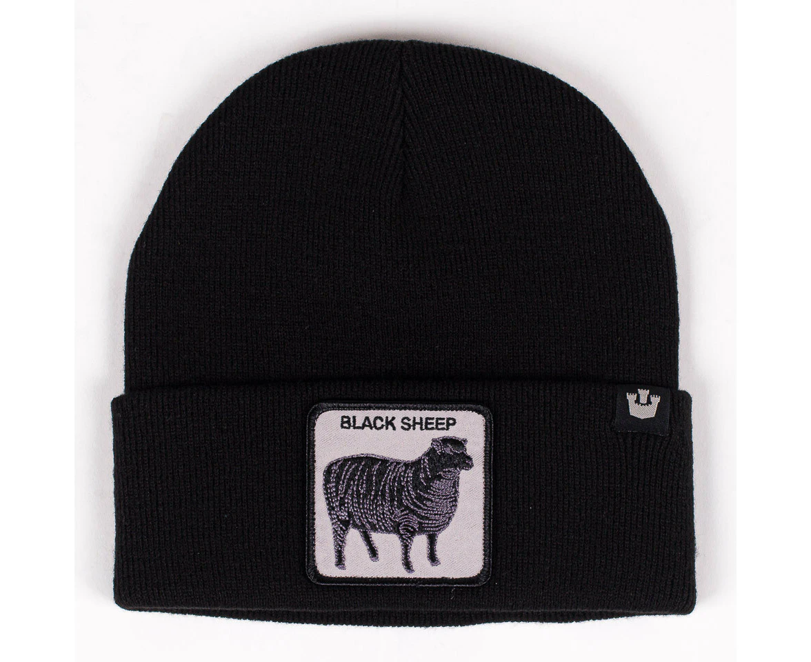 Goorin Sheep for Brains Beanie Hat Warm Winter Ski Animal Series - Black