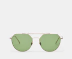 Lacoste Unisex L220SPC Sunglasses - Matte Gold/Green