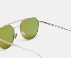 Lacoste Unisex L220SPC Sunglasses - Matte Gold/Green
