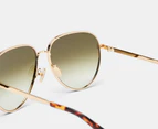 Lanvin Women's Aviator Sunglasses - Gold/Green