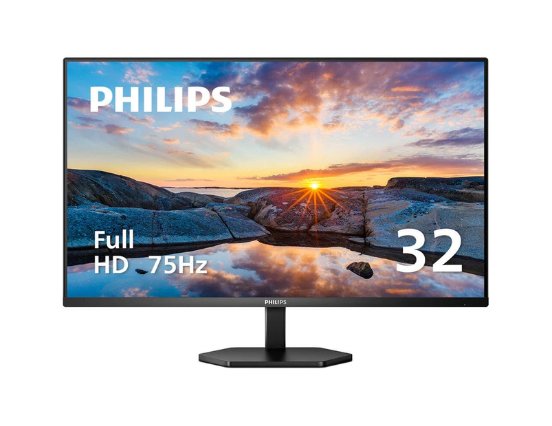 Philips 32E1N3100LA 32" Class Full HD LCD Monitor - 16:9 - Textured Black - 31.5" Viewable - Vertical Alignment (VA) - WLED Backlight - 1920 x 1080 -