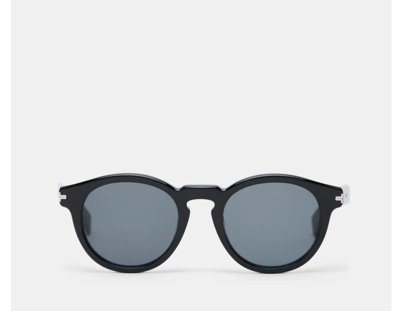 Lanvin Unisex Round Sunglasses - Black/Grey