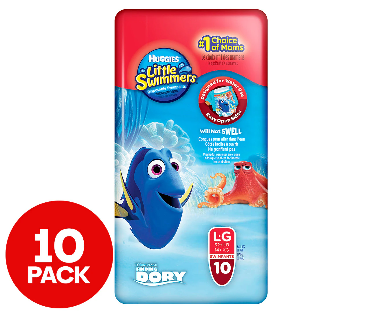 Huggies Large Little Swimmers 14kg+ 10pk