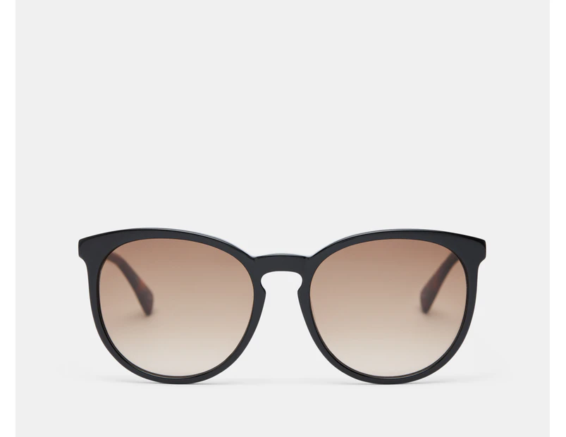 Longchamp Unisex LO606S Sunglasses - Black/Havana/Brown