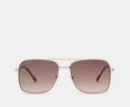 Lacoste Unisex L223S Sunglasses - Gold/Brownstone