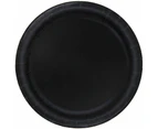 Black Round Paper Plates 22cm (Pack of 8)