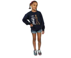 Avengers Infinity War Girls I Am Teenage Groot Sweatshirt (Navy Blue) - BI2161