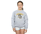 Harry Potter Girls Hufflepuff Sweatshirt (Sports Grey) - BI1864