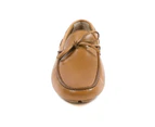 Hand-Stitched Leather Loafers - Brown