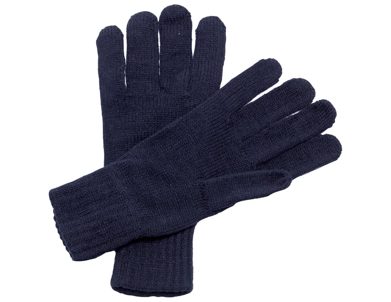 Regatta Unisex Knitted Winter Gloves (Navy) - RG1437