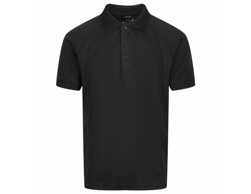 Regatta Professional Mens Coolweave Short Sleeve Polo Shirt (Black) - RG2161