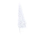 Artificial Half Pre-lit Christmas Tree with Ball Set White 150 cm