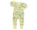 Unisex Baby & Toddler Bonds Baby 2-Way Zip Wondersuit Coverall Yellow With Rabbit Cotton/Elastane - Yellow