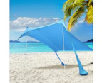 Portable Camping Canopy 2-4 Person Beach Sunshade Tent Windproof Sun Shelter