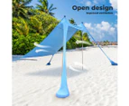 Portable Camping Canopy 2-4 Person Beach Sunshade Tent Windproof Sun Shelter